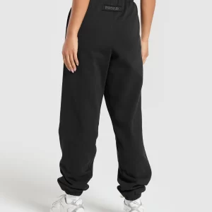 FLEECE JOGGER BLACK 2-Gymsis502