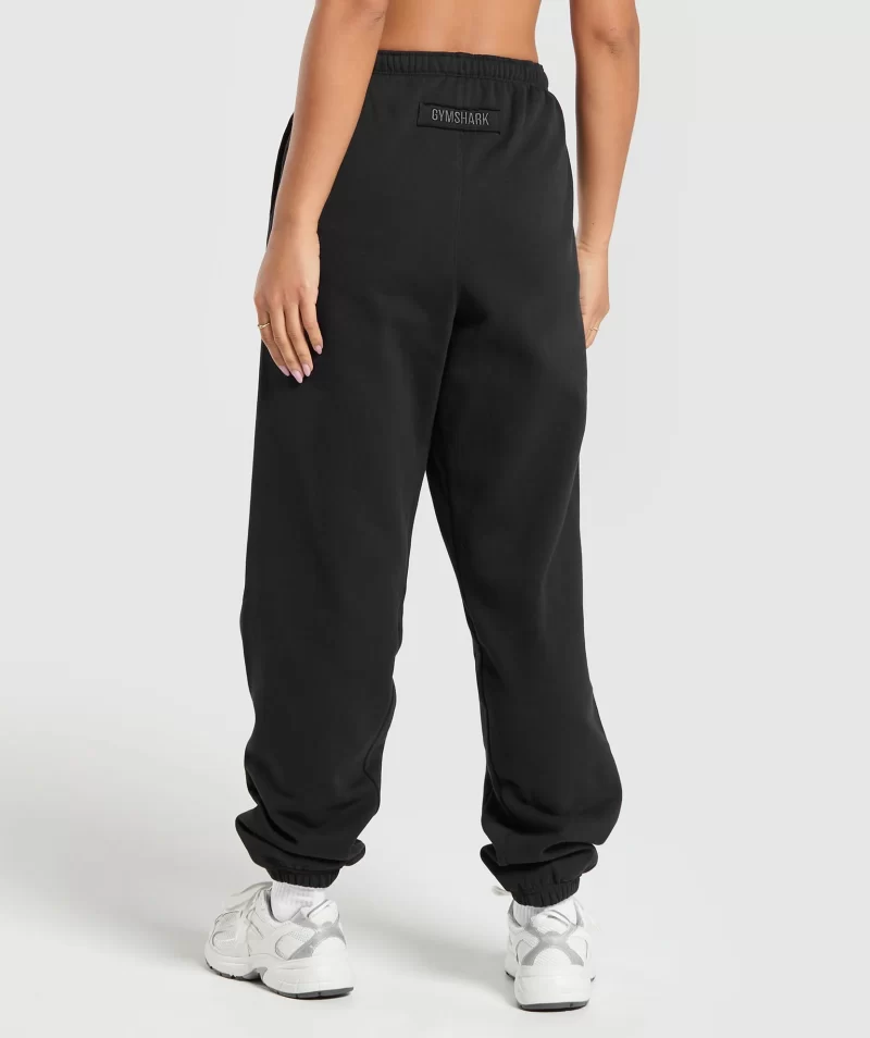 FLEECE JOGGER BLACK 2-Gymsis502