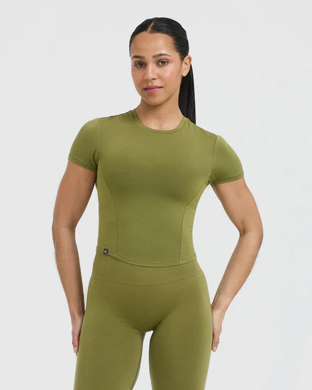 OLIVE T SHIRT-Gymsis502