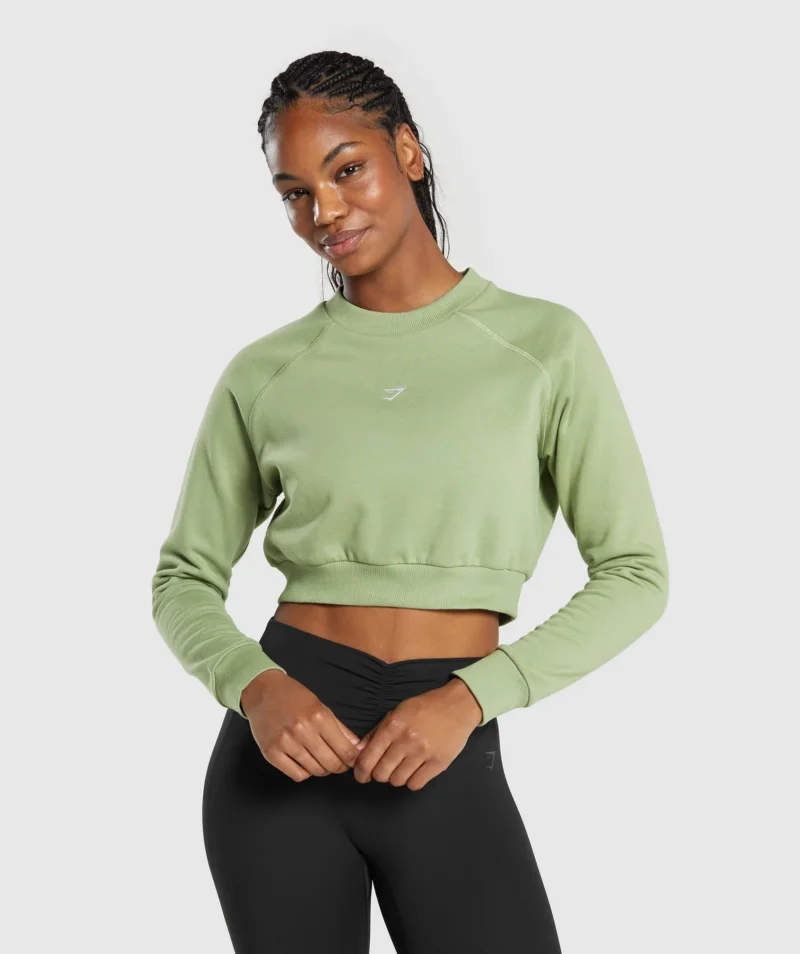 FLEECE CROPPED-GYMSIS502